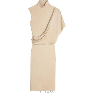 CELINE ���Ϲ߼� ������ Draped dress in shiny viscose���Ϲ߼� ������ Draped dress in shiny viscose