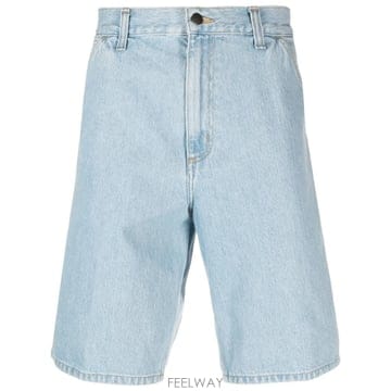 당일배송 칼하트 로고 패치 데님 카고 쇼츠