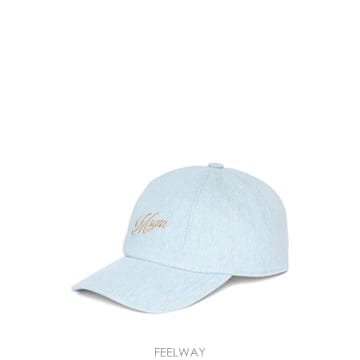 엠에스지엠 자수 코튼 모자