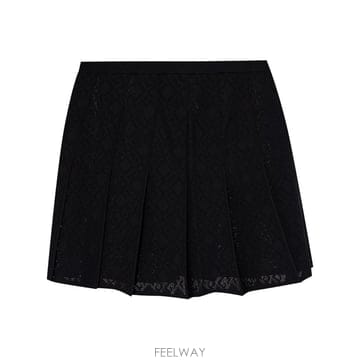 당일배송 지방시 모노그램 72 자카드 플리츠 스커트