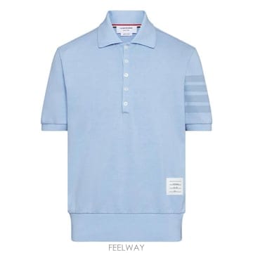 당일배송 톰브라운 4 바 스트라이프 디테일 버튼 폴로 셔츠