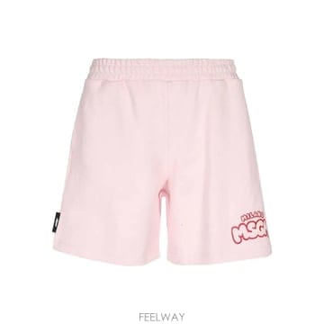 당일배송 엠에스지엠 로고 자수 밴딩 웨이스트 쇼츠