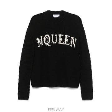 당일배송 Alexander McQueen 로고 인타르시아 스웨터