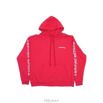 크롬하츠 스크롤 로고 후드티