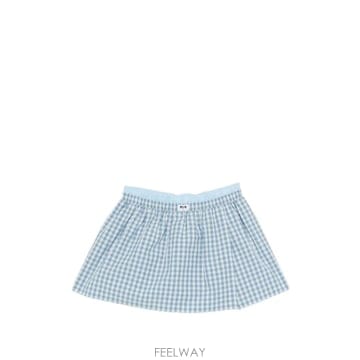당일배송 엠에스지엠 체크 프린트 쇼트 스커트