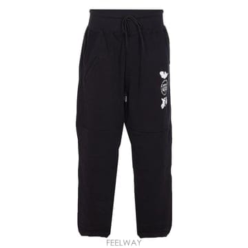 요지 야마모토 Y-3 커프드 트랙 팬츠 블랙