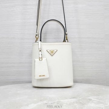 프라다 사피아노 파니에 숄더백 스몰 핑크