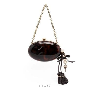 셀프 포트레이트 레진 오발 클러치 PF26322BBR BROWN B0172264794
