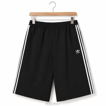 아디다스 오리지널스 카프리 쇼츠 팬츠 화이트 블랙 KR 사이즈 KB5441