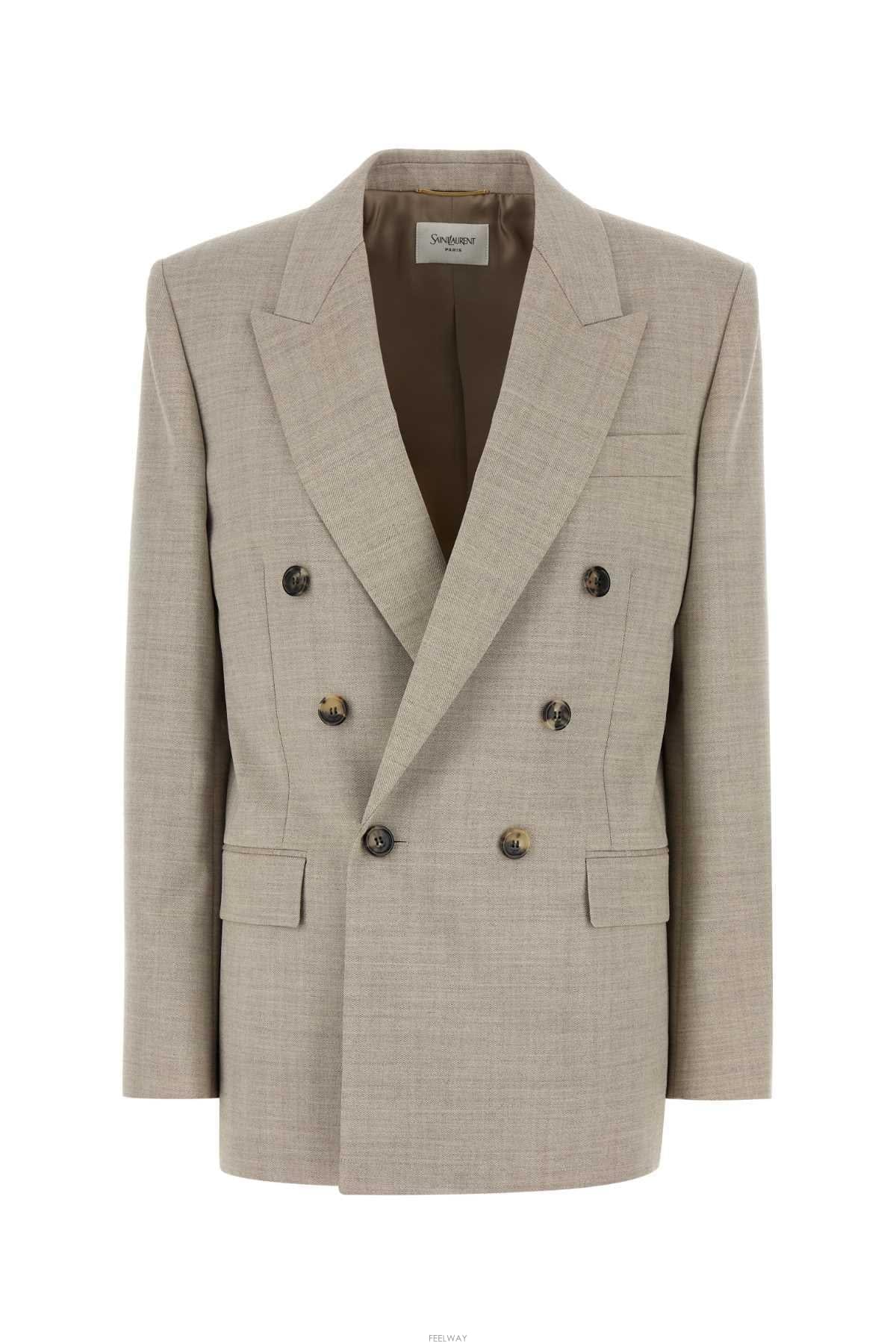 Saint Laurent ���ζ� VESTE TOILE LAINE 843367Y5K17 214 B0441748236���ζ� VESTE TOILE LAINE 843367Y5K17 214 B0441748236