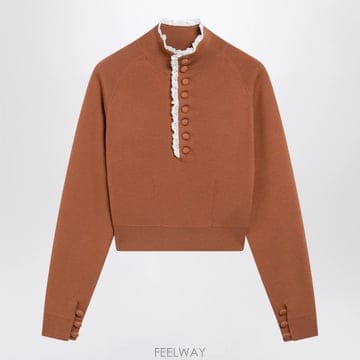 26 F/W 끌로에 COGNACCOLORED 울 스웨터 CH26AMP B0052067934