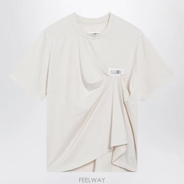 메종마르지엘라 패치 티셔츠 블랙