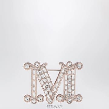 26 F/W 막스마라 모노그램 브로치 WITH 마이크로 크리스탈 인  B0052067758