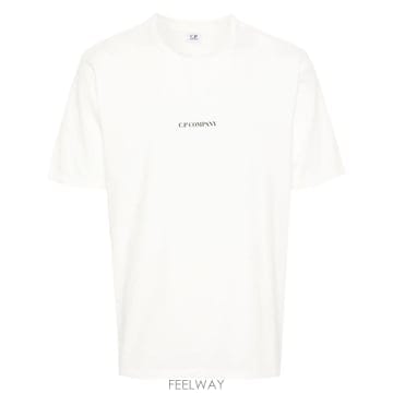 씨피컴퍼니 로고 남성 반팔 티셔츠 16CMTS085A 005431G 103