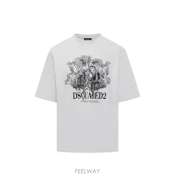 디스퀘어드2 MONKEY 비즈니스 티셔츠 S74GD1545D2010 B0191919523