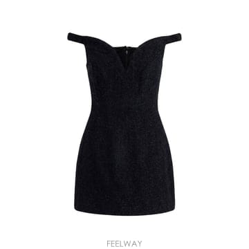 Self Portrait ���� ��Ʈ����Ʈ ��Ŭ�� �̴� �巹�� RS26075SBLACK B0191975015���� ��Ʈ����Ʈ ��Ŭ�� �̴� �巹�� RS26075SBLACK B0191