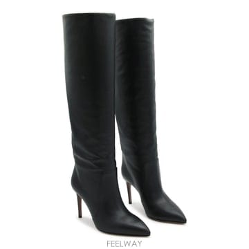 파리스 텍사스 블랙 레더 STILETTO 부츠 PX757XVT0CB B0482043700
