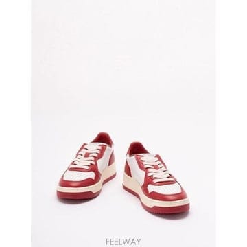 오트리 MEDALIST 로우 스니커즈 AULWWB02 WHT/RED B0171881375