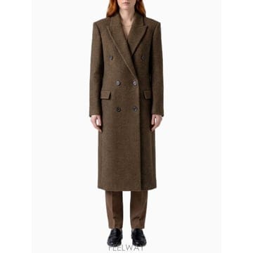 26 F/W 더 로우 브라운 멜랑주 BAMIRA 코트 R000047W B0022265420