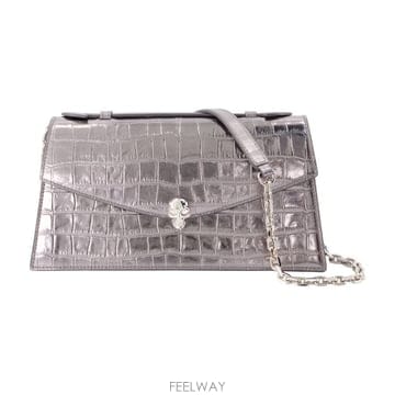26 F/W 알렉산더 맥퀸 스컬 탑 핸들 클러치 ALEXANDER M B0732254294