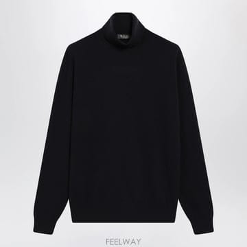 26 F/W 로로 피아나 클래식 터틀넥 인 네이비 블루 베이비 캐시미 B0052265614