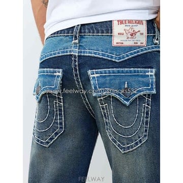 트루릴리젼 청바지 RICKY SUPER T JIMMY FLAP STRAIGHT JEAN DARK WASH