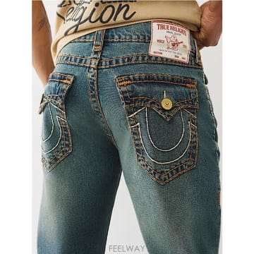 트루릴리젼 RICKY SUPER T FLAP STRAIGHT JEAN MEDIUM WASH