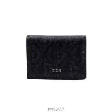디올 2ESCH136DCO CD 다이아몬드 캔버스 비즈니스 카드홀더 카드지갑aa66613