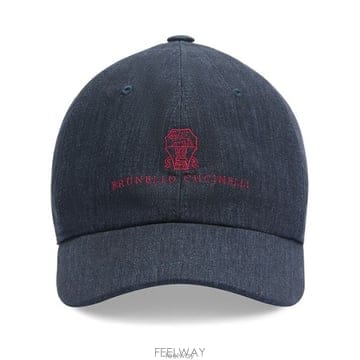 26 FW 브루넬로 쿠치넬리 로고 엠브로이더드 베이스볼캡 CWW57 MH2489850Q
