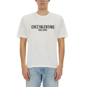 25 S/S 발렌티노 코튼 티셔츠 WITH CHEZ VALENTINO B0041566788