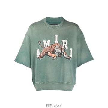 26 FW 아미리 빈티지 타이거 프린트 반소매 스웨트셔츠 PF23MJG017 TP457229972