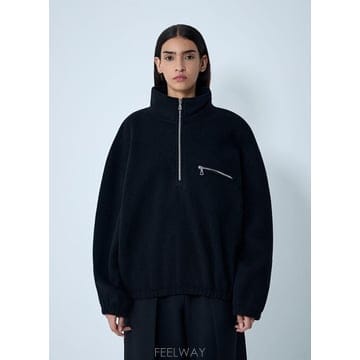 26 FW RIER 여성 집업 플리스 맨투맨  rrr0358008blk F