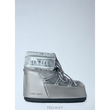 26 FW Moon Boot 남성 아이콘 로우 글랜스 부츠 mnb0366015sil