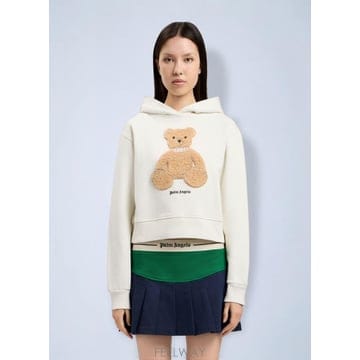 26 FW 팜앤젤스 여성 Bear Fitted Hoodie pma0264197wht