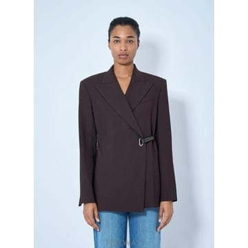 Sportmax 26 FW Sportmax ���� Asymmetric Buckle Blazer spx0265007brn26 FW Sportmax ���� Asymmetric Buckle Blazer spx026500