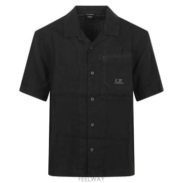 26SS 씨피컴퍼니 남성 린넨 반팔 셔츠 20CMSH258A 110533G 999