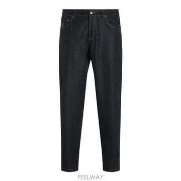 26 FW 브루넬로 쿠치넬리 로고 패치 스트레이트 레그 진 CGE40 M038PF1012
