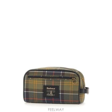 (해외배송) 바버 바버 타탄 지퍼 세면도구 가방 MAC0396