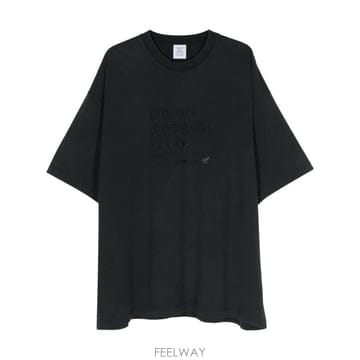 당일배송 베트멍 슬로건 자수 티셔츠