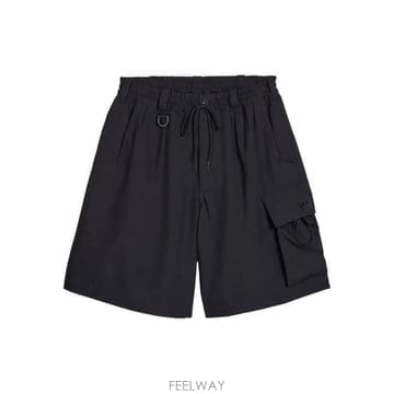요지 야마모토 요지야마모토 카고 반바지 블랙