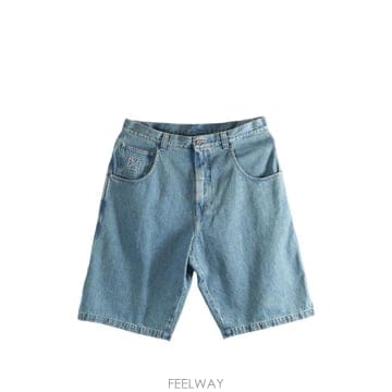 당일배송 베트멍 로고 디테일 데님 쇼츠