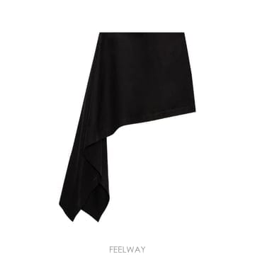 당일배송 엠에스지엠 드레이프 비대칭 미니 스커트