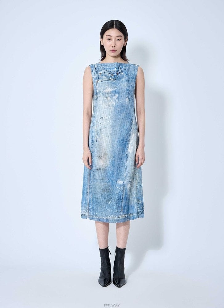 Acne 25 S/S ��ũ�� ��Ʃ��� ����Ʈ ���ر� �̵� �巹�� A20779- B011163643125 S/S ��ũ�� ��Ʃ��� ����Ʈ ���ر� �̵� �巹�� A2077