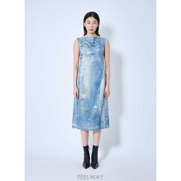 25 S/S 아크네 스튜디오 프린트 스팽글 미디 드레스 A20779- B0111636431