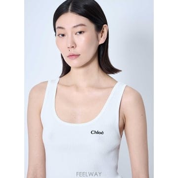 25 F/W 끌로에 로고 모티프 탱크 탑 CH25SJH12180101 B0111636414