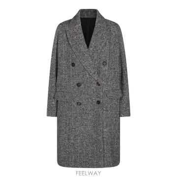 브루넬로 쿠치넬리 파나마 & 블랙 버진 울 블렌드 코트 MG5709 B0482266712