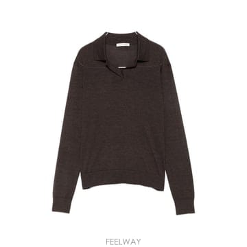 더 로우 PAULI 울 & 실크 폴로 스웨터 R001252Y1043 B0712266751