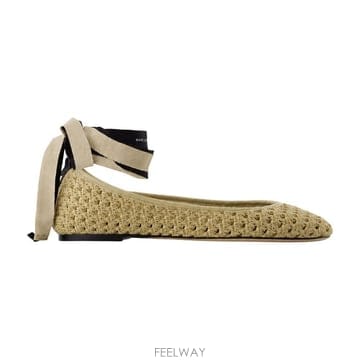 마크제이콥스 더 크로셰 레이스업 발레리나 플랫 슈즈