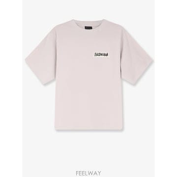 발렌시아가 코튼 티셔츠 850990TTVL69012 B0652266966