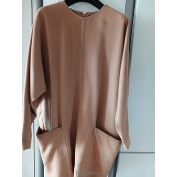 카멜헤어 100 코쿤 원피스